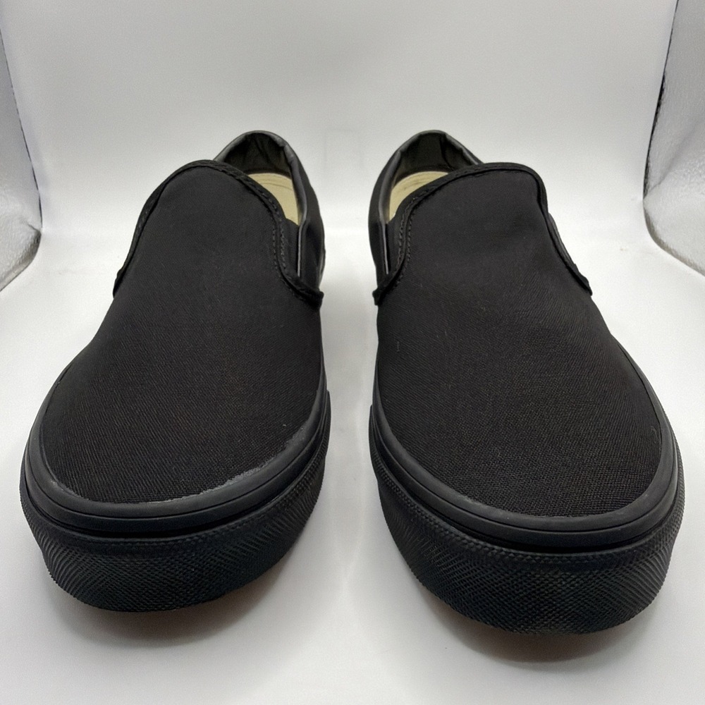 Vans  Unisex Adult Classic SlipOn Shoes In Black/Black. Men's 9.5,Women's 11 - Picture 10 of 13